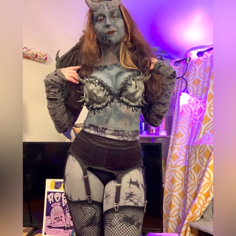 Custom Sexy Gargoyle Halloween Costume Handmade